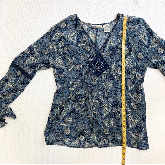 Faded Glory Boho Hippie Sheer Tunic L - Picture 6 of 8